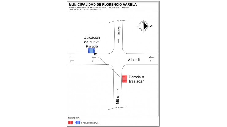 Modifican parada de las Líneas 324 y 148 en barrio Centro